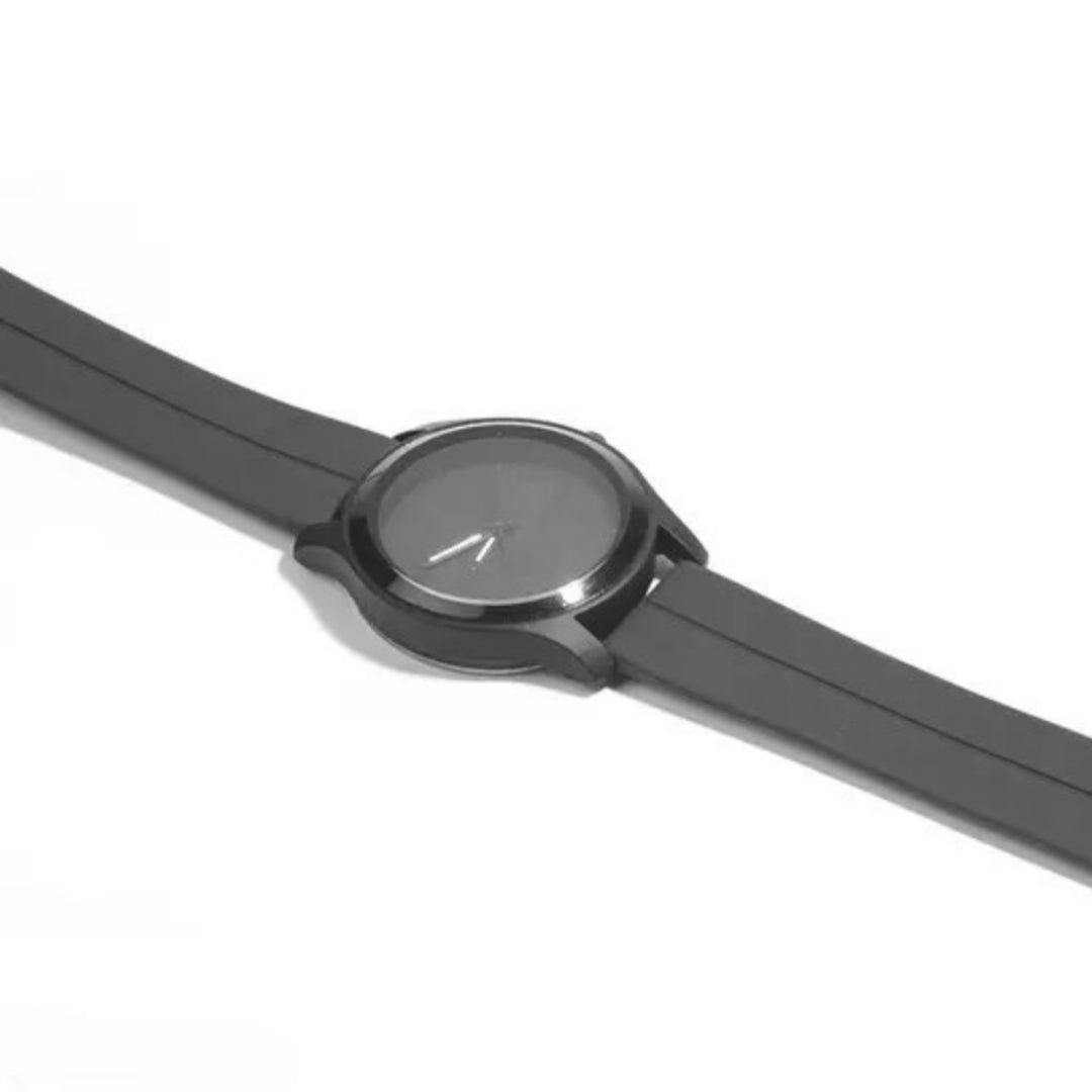 LUXURY FASHION PREMIUM DESIGN DIAL SILLICON BLACK STRAP SRA TRANDY WATCH