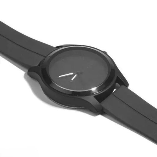 LUXURY FASHION PREMIUM DESIGN DIAL SILLICON BLACK STRAP SRA TRANDY WATCH