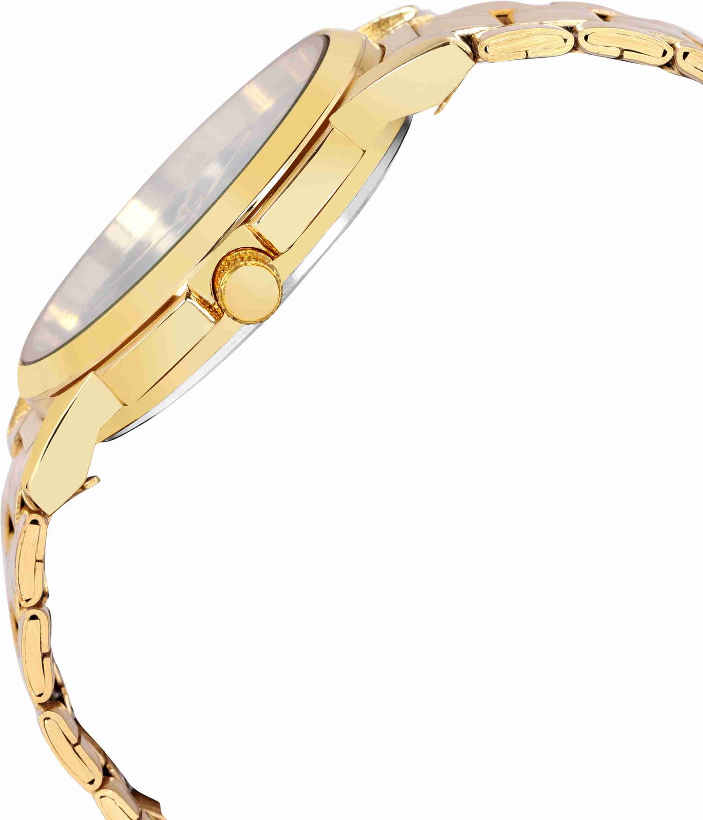 LUXURY FASHION PREMIUM DESIGN DIAL STAINLESS STEEL GOLD CHAIN SRA TRANDY WATCH