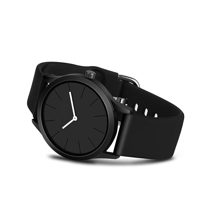 LUXURY FASHION PREMIUM DESIGN DIAL SILLICON BLACK STRAP SRA TRANDY